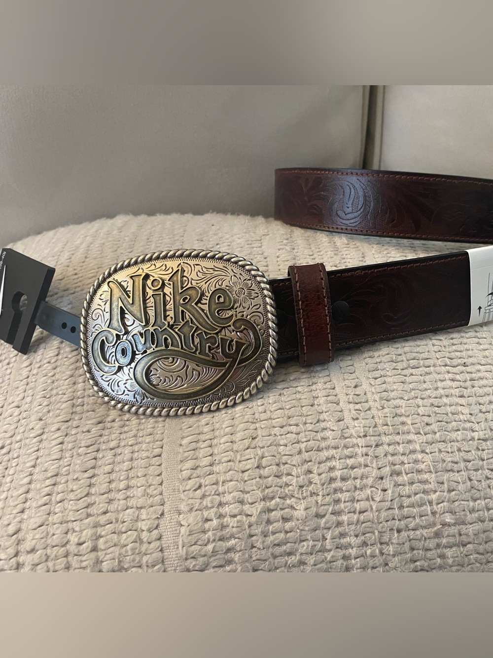 New Men’s Nike Country Leather Reversible Belt Large 38-40